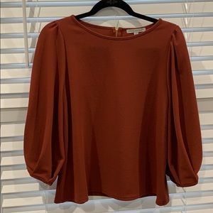 Reddish Orange Blouse